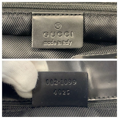 Gucci Black GG Canvas Leather 002 Tote — view 3
