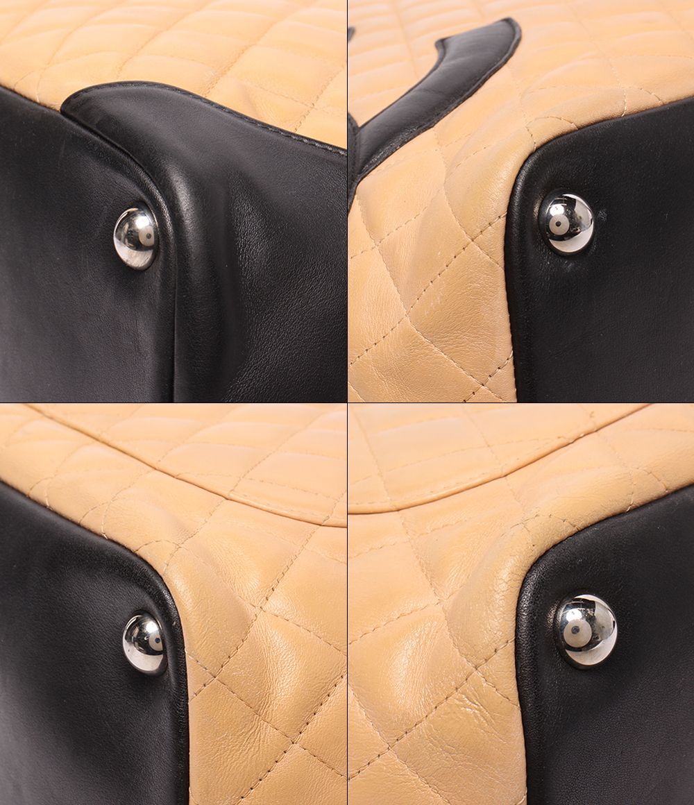 Chanel Tote Shoulder Bag Silver Cambon Line CC Logo Calfskin — view 5