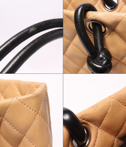Chanel Tote Shoulder Bag Silver Cambon Line CC Logo Calfskin — view 9