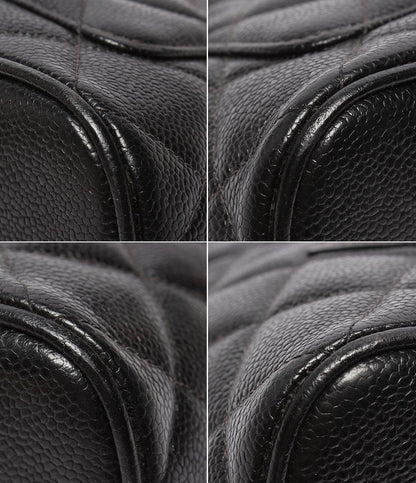 Chanel Tote Gold Quilted No 5 Caviar Leather — view 5