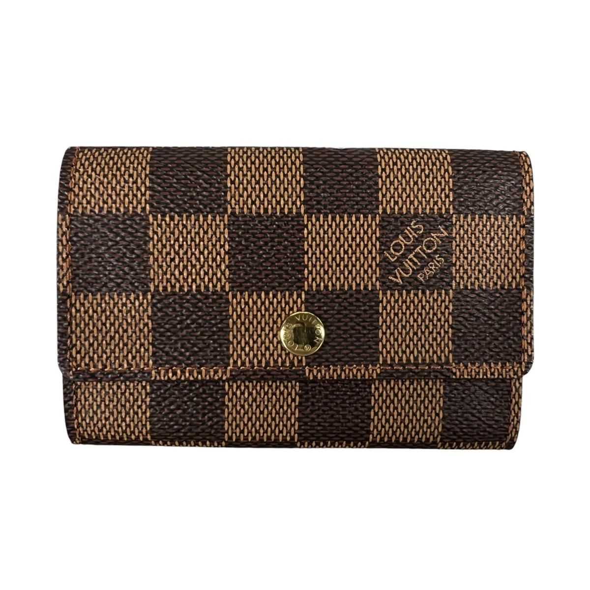 Louis Vuitton Damier Key Case for 6 Multicles 6 Brown Key Holder