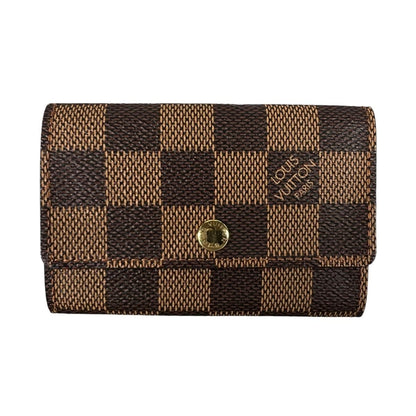 Louis Vuitton Damier Key Case for 6 Multicles 6 Brown Key Holder