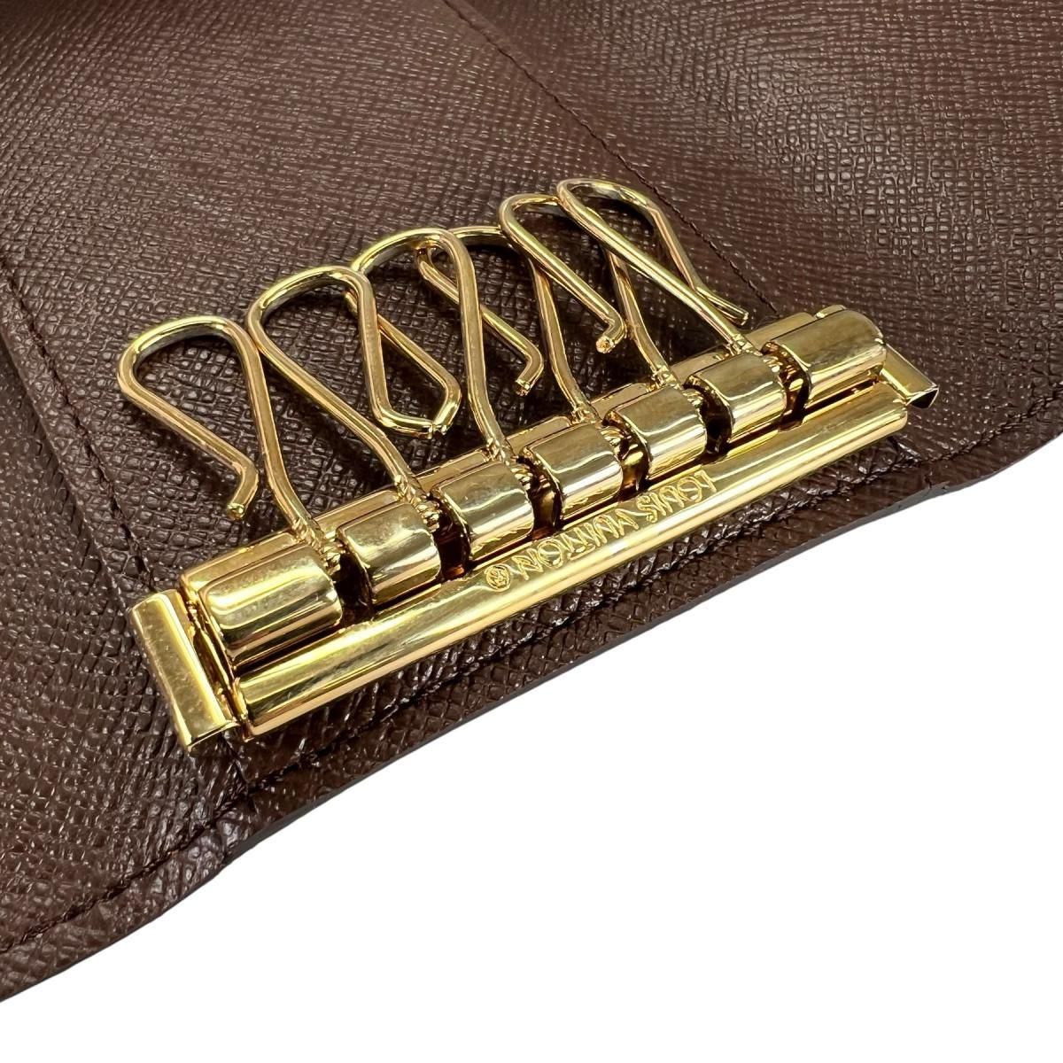 Louis Vuitton Damier Key Case for 6 Multicles 6 Brown Key Holder — view 8