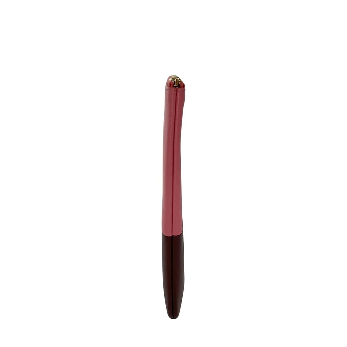 Celine Clutch Pouch Pink Bordeaux Bicolor Leather — view 2