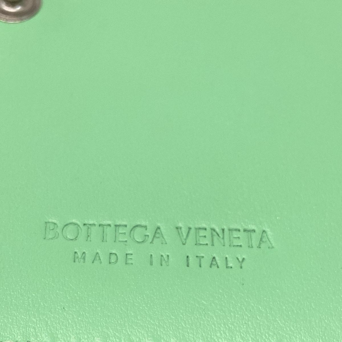 Bottega Veneta Bifold Wallet Maxi Intrecciato Light Green Leather — view 5