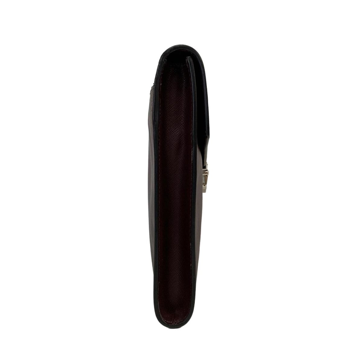 Prada Clutch Bordeaux Blue Green Bicolor Leather — view 2