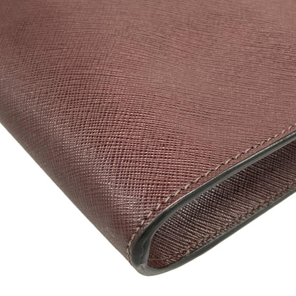 Prada Clutch Bordeaux Blue Green Bicolor Leather — view 6