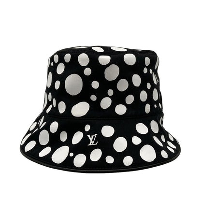 Louis Vuitton Hat LV Yk Shapo Reversible Infinity Dot Bucket Hat Black White