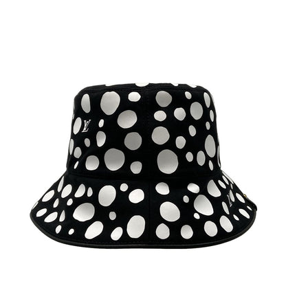 Louis Vuitton Hat LV Yk Shapo Reversible Infinity Dot Bucket Hat Black White — view 3
