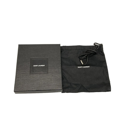 Saint Laurent Paris Coin Case Black Fragment Leather — view 5