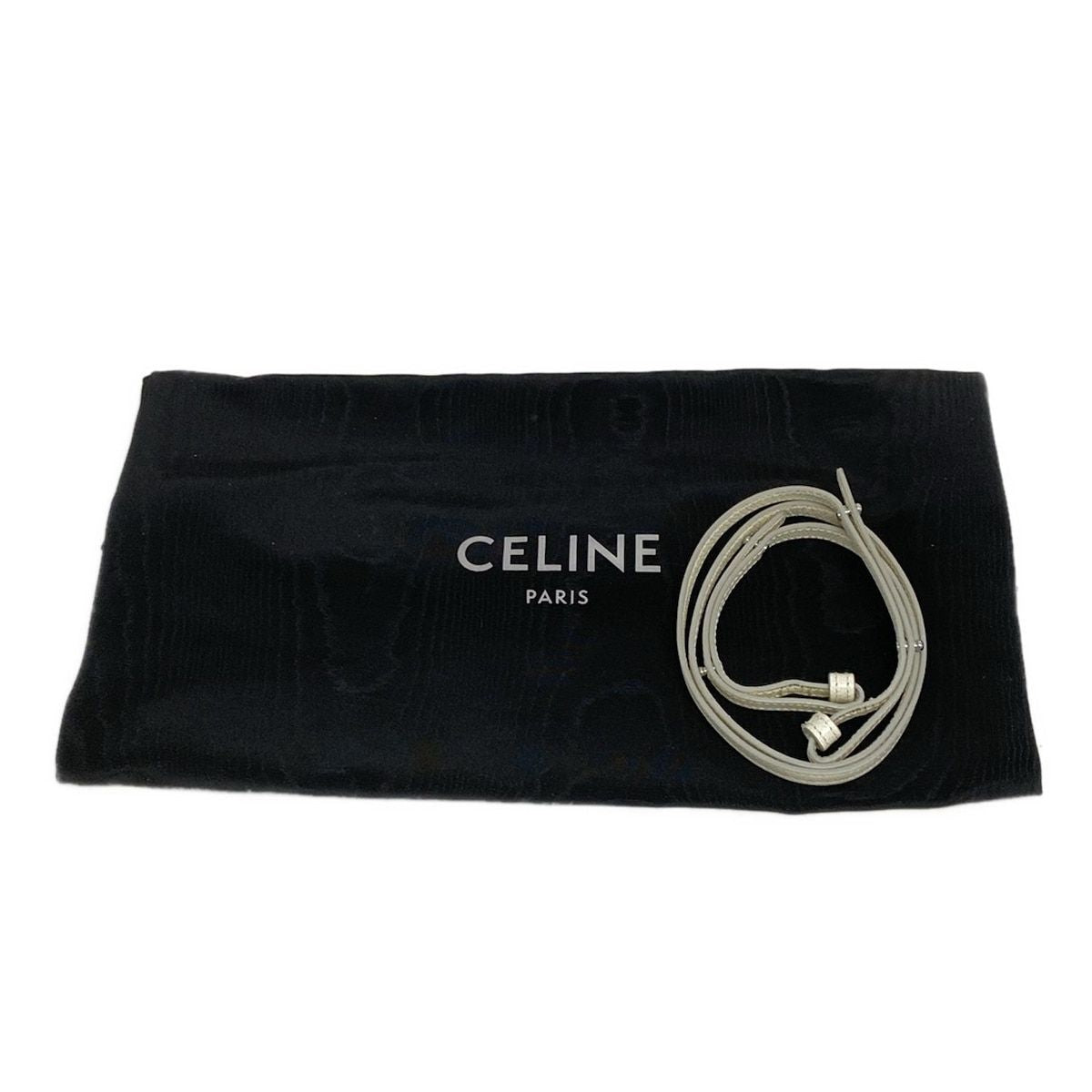 Celine Tote Vertical Cabas Mall White Leather — view 8