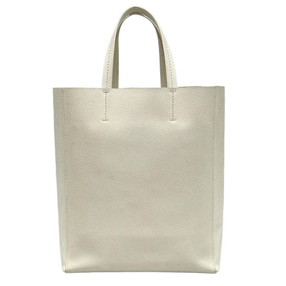 Celine Tote Vertical Cabas Mall White Leather — view 3