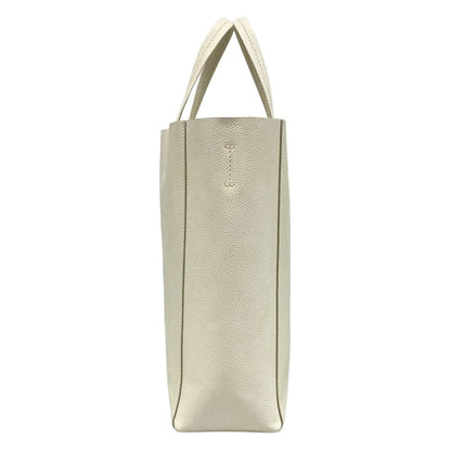 Celine Tote Vertical Cabas Mall White Leather — view 4