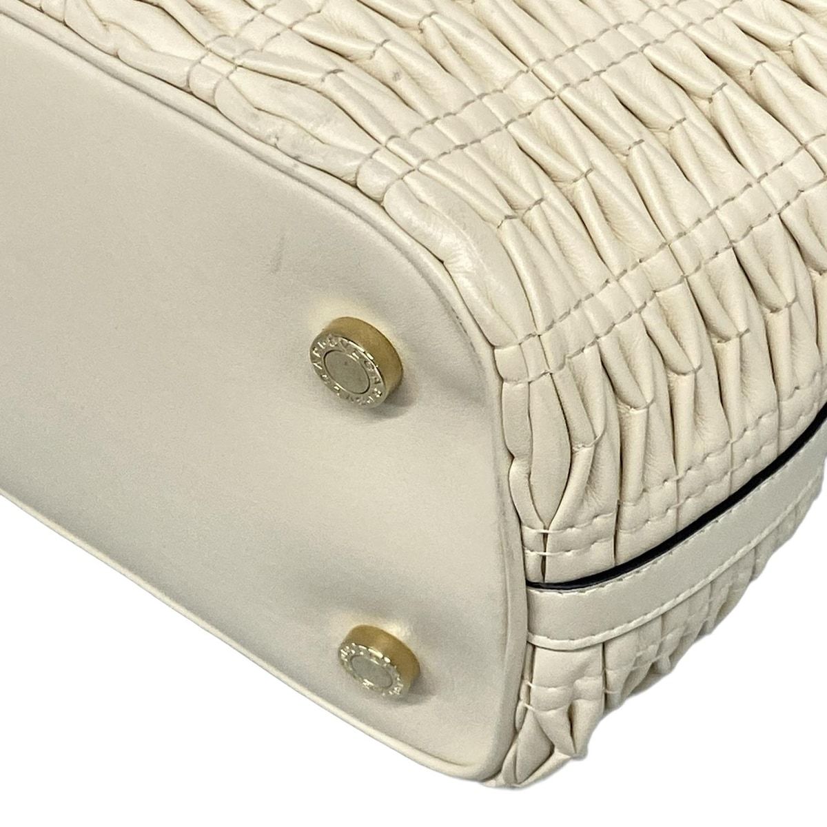 Bvlgari Handbag Isabella Rossellini Ivory Leather — view 6