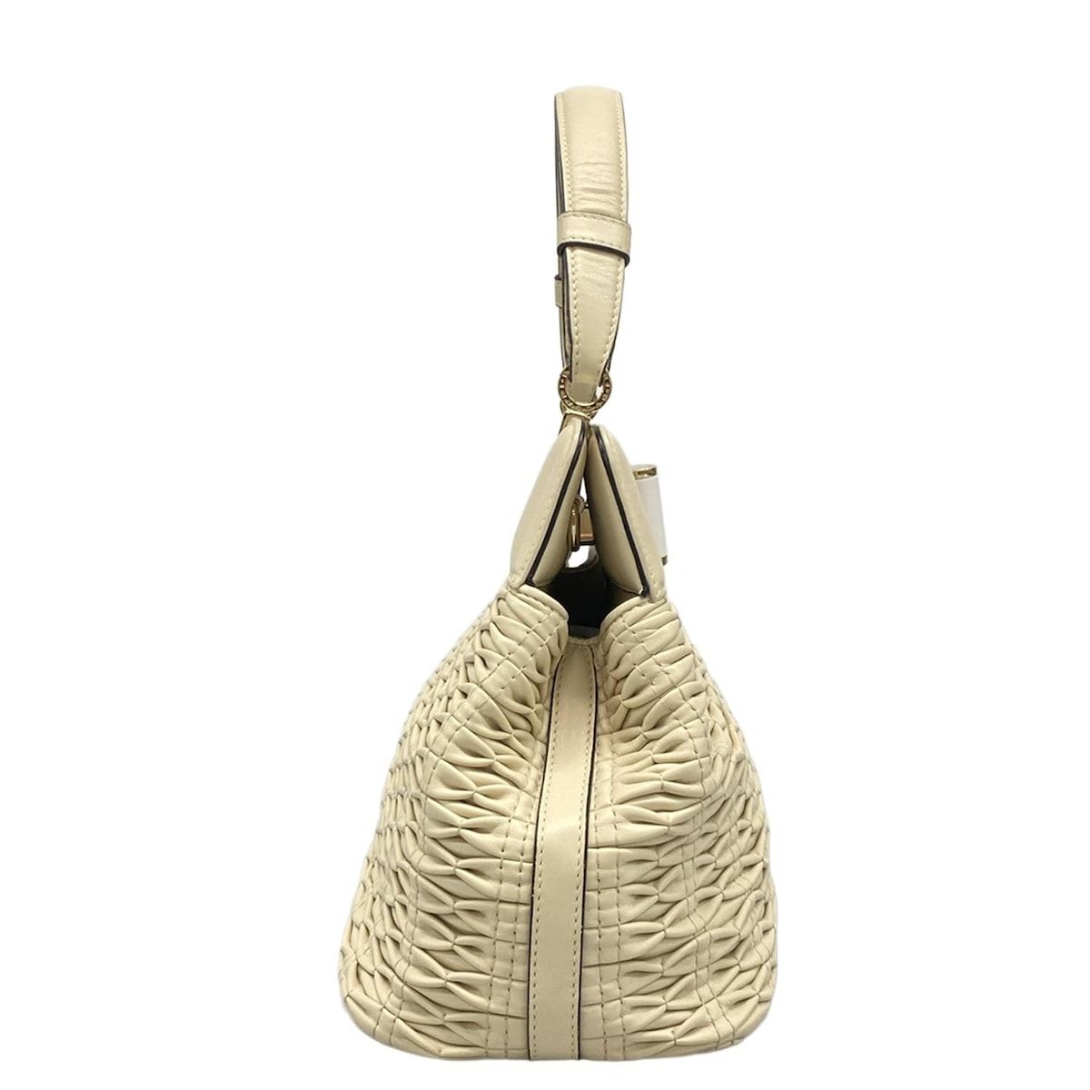 Bvlgari Handbag Isabella Rossellini Ivory Leather — view 2