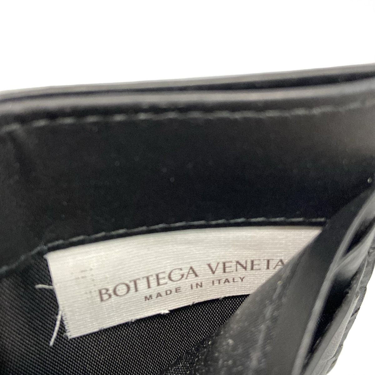 Bottega Veneta Card Case Maxi Intrecciato Black Leather — view 4