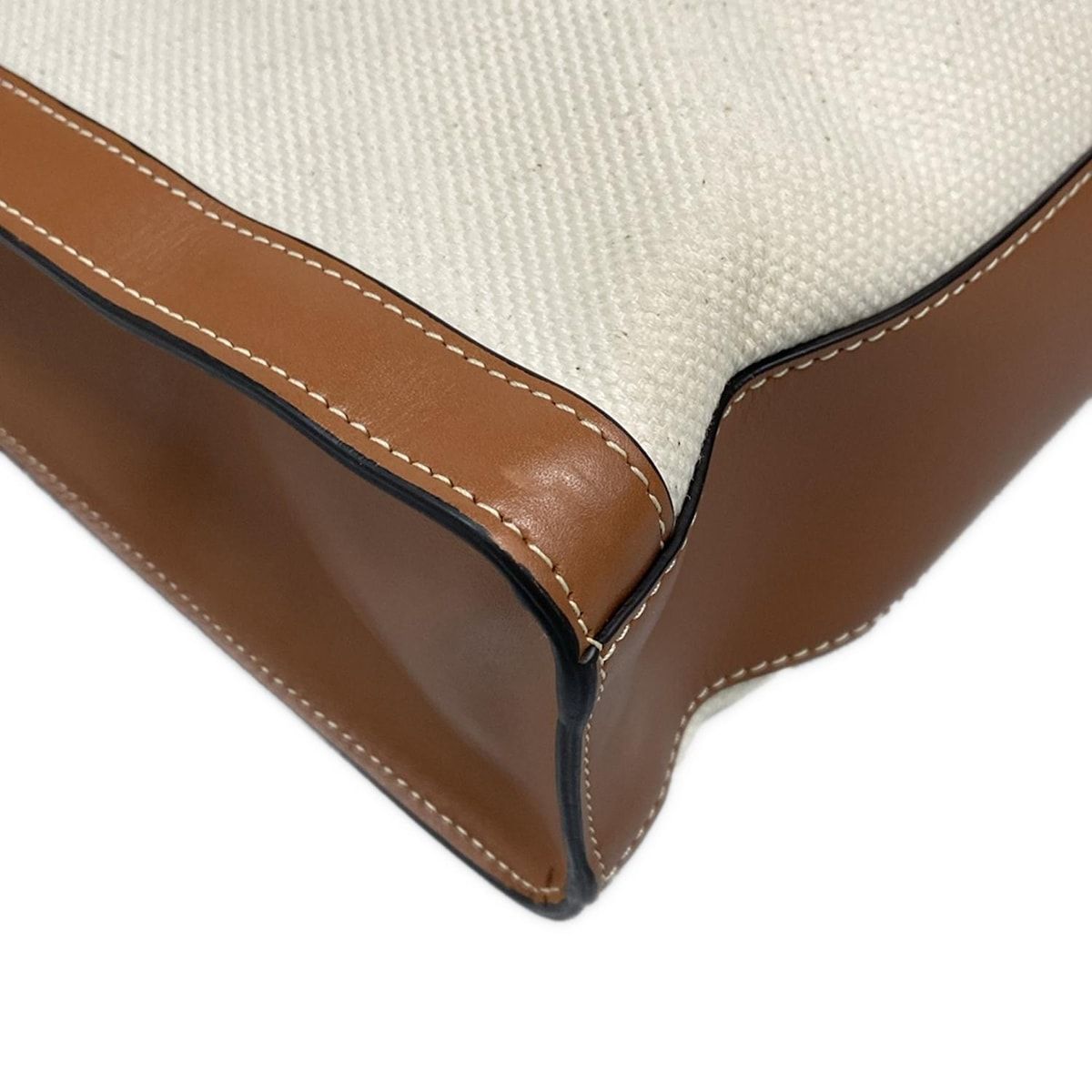 Celine Tote Large Vertical Cover Ivory Brown — view 6