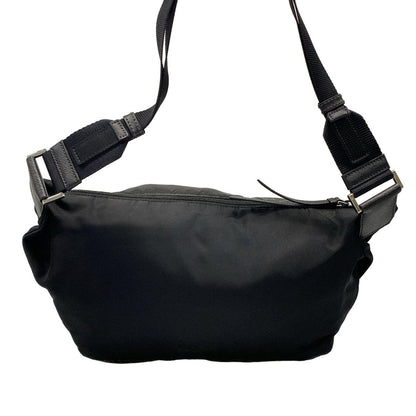 Prada Shoulder Bag Black Navy Gray Camouflage Leather — view 3