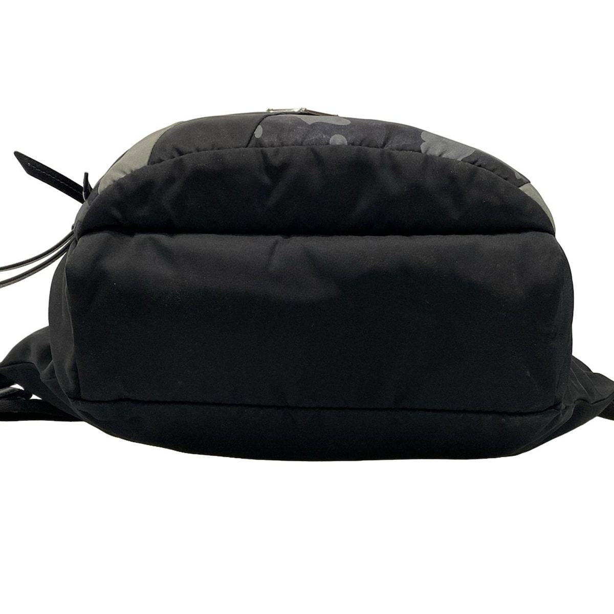 Prada Shoulder Bag Black Navy Gray Camouflage Leather — view 5