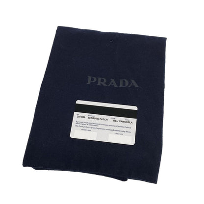 Prada Shoulder Bag Black Navy Gray Camouflage Leather — view 8
