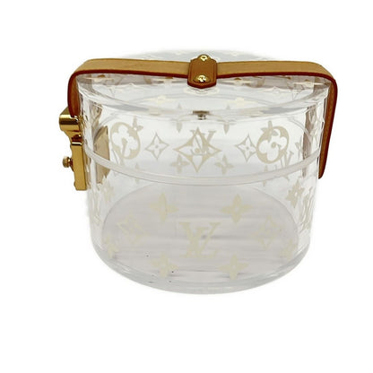 Louis Vuitton Case Bowatt Scott Clear White Beige Leather Cowhide Box — view 7