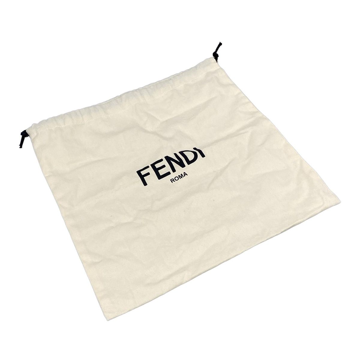 Fendi Waist Pouch Ivory Light Gray Black Logo — view 8