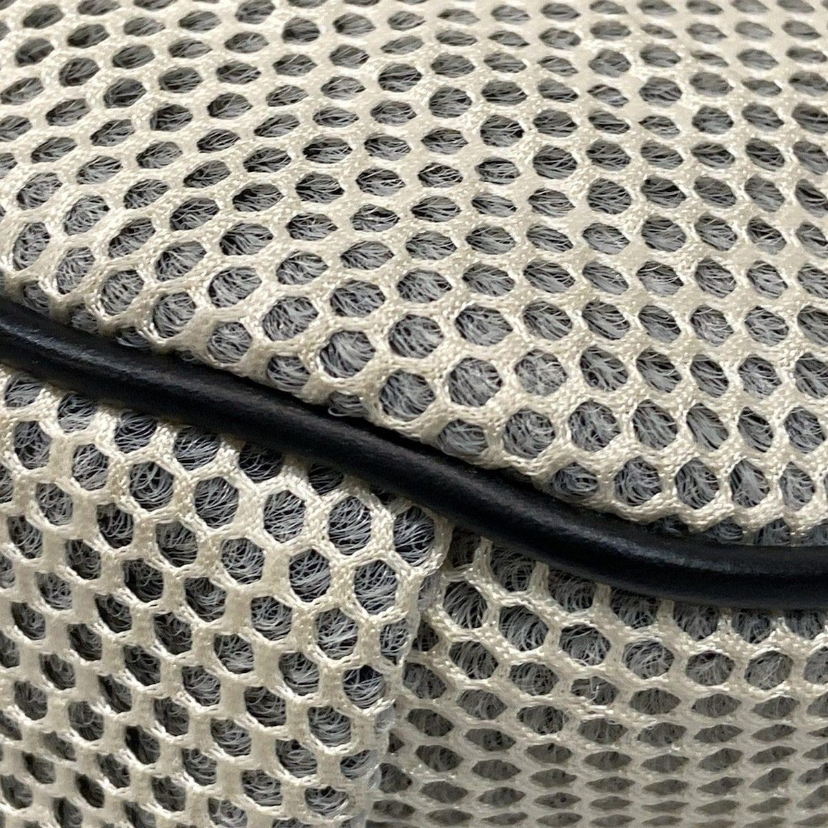 Fendi Waist Pouch Ivory Light Gray Black Logo — view 6
