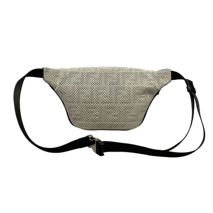 Fendi Waist Pouch Ivory Light Gray Black Logo — view 3