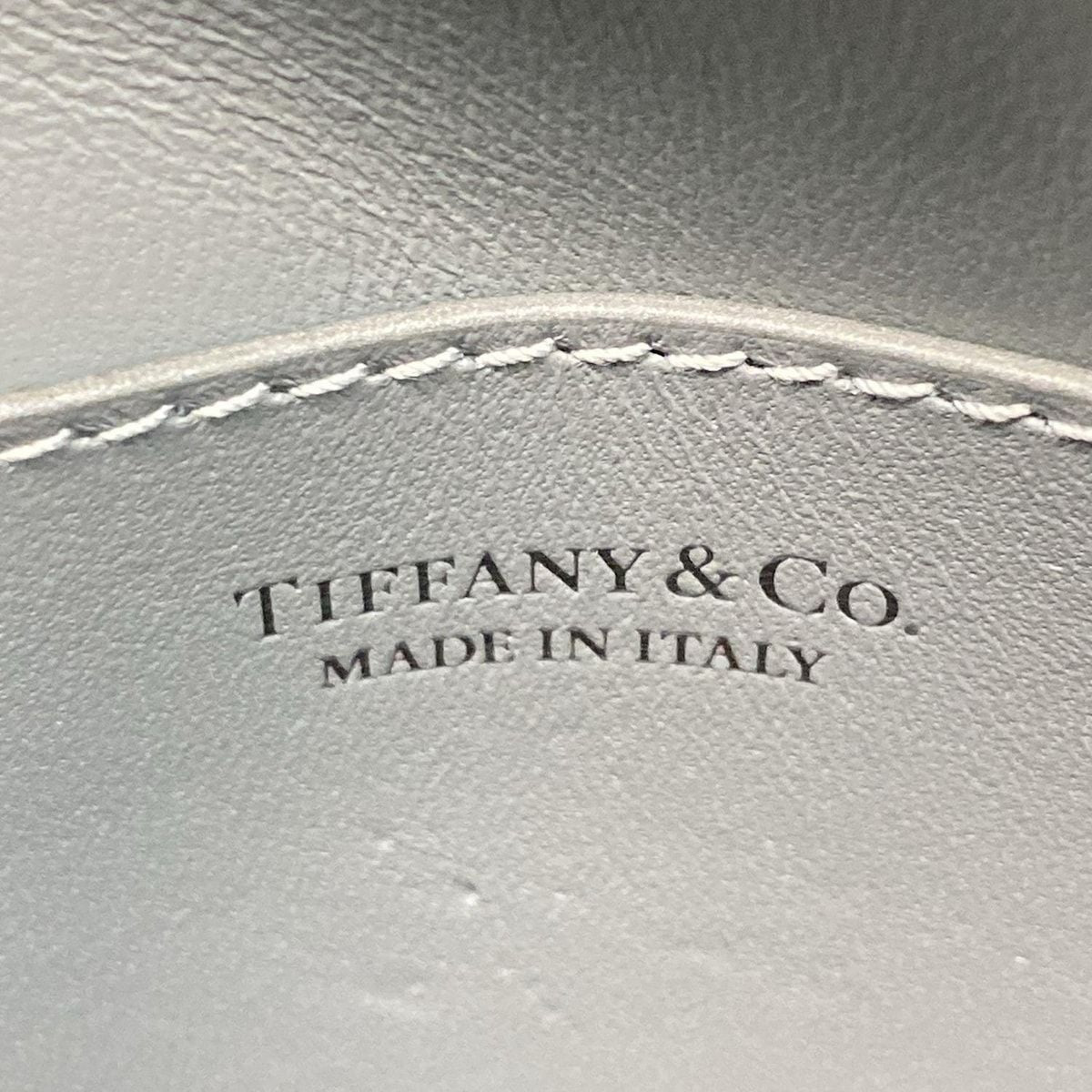Tiffany & Co Shoulder Bag Padded Crossbody Silver Quilted Leather — view 8