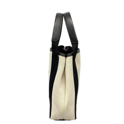 Balenciaga Tote Navy Cabas XS Ivory Black Leather — view 4
