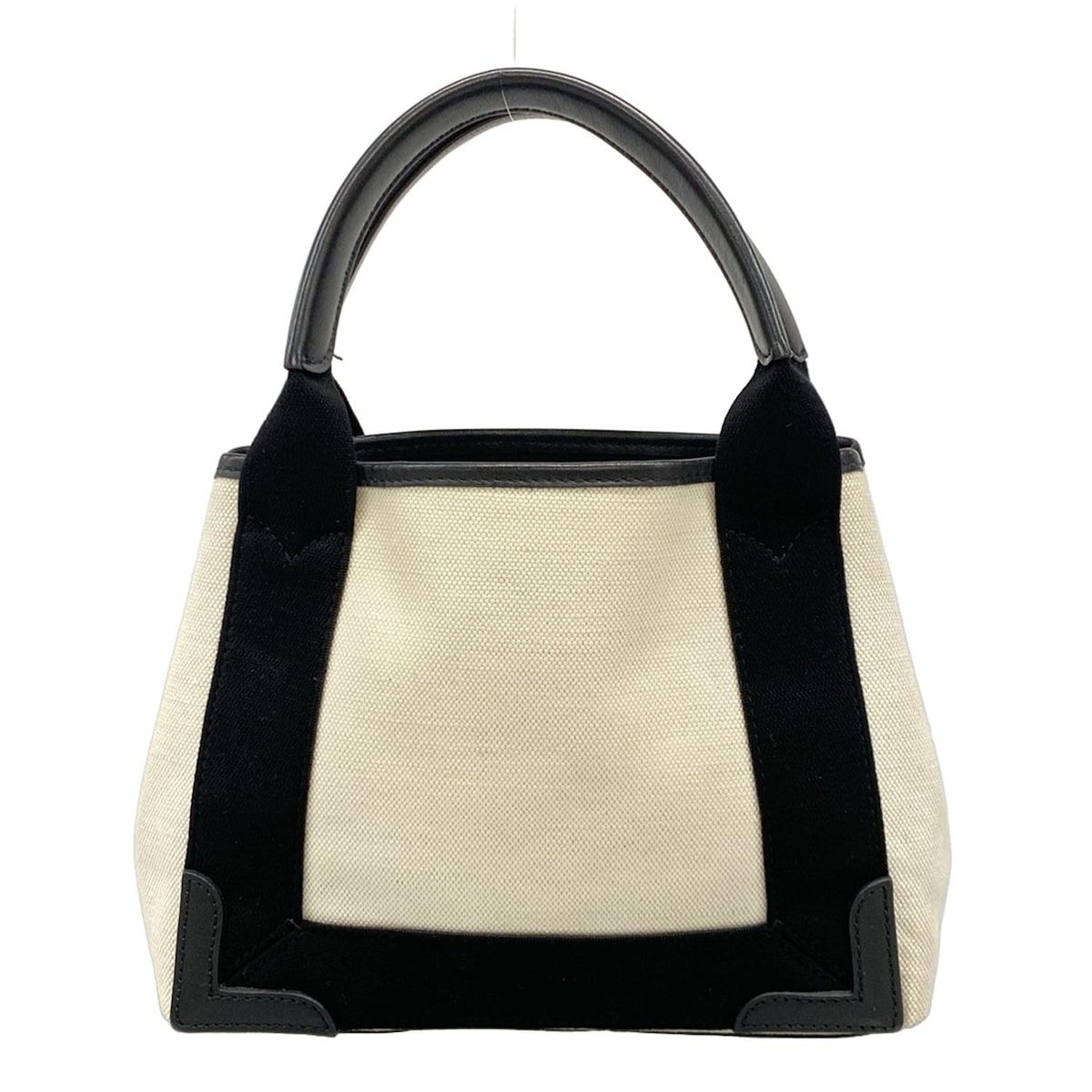 Balenciaga Tote Navy Cabas XS Ivory Black Leather — view 3