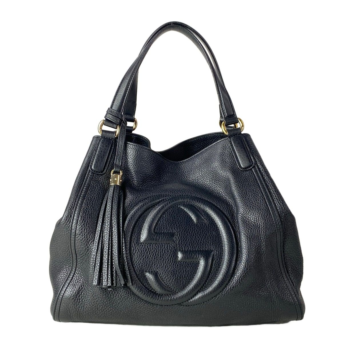 Gucci Tote Soho Cellarius Black Leather