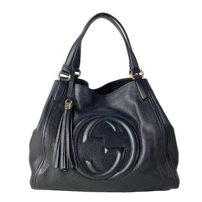 Gucci Tote Soho Cellarius Black Leather