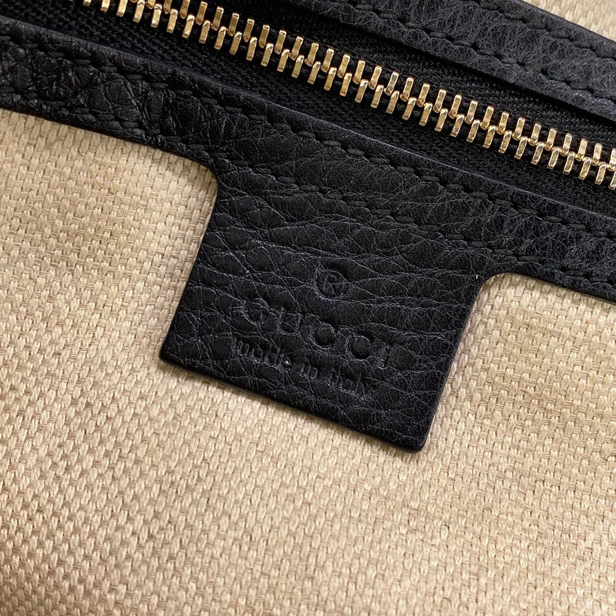 Gucci Tote Soho Cellarius Black Leather — view 9