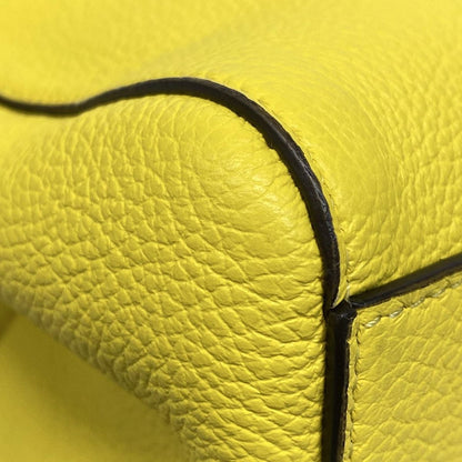 Fendi Shoulder Bag Origami Small Yellow Leather — view 6