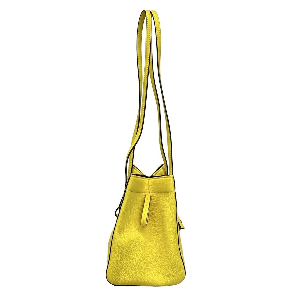 Fendi Shoulder Bag Origami Small Yellow Leather — view 2