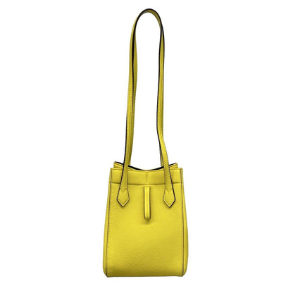 Fendi Shoulder Bag Origami Small Yellow Leather — view 3
