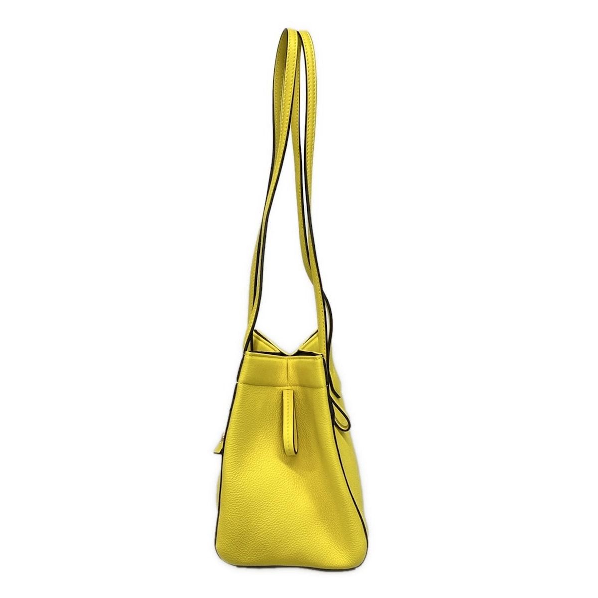 Fendi Shoulder Bag Origami Small Yellow Leather — view 4
