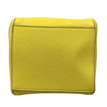 Fendi Shoulder Bag Origami Small Yellow Leather — view 5