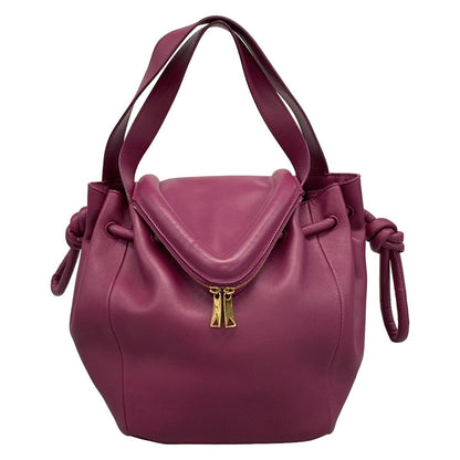 Bottega Veneta Shoulder Bag Beak Purple 2-Way Leather