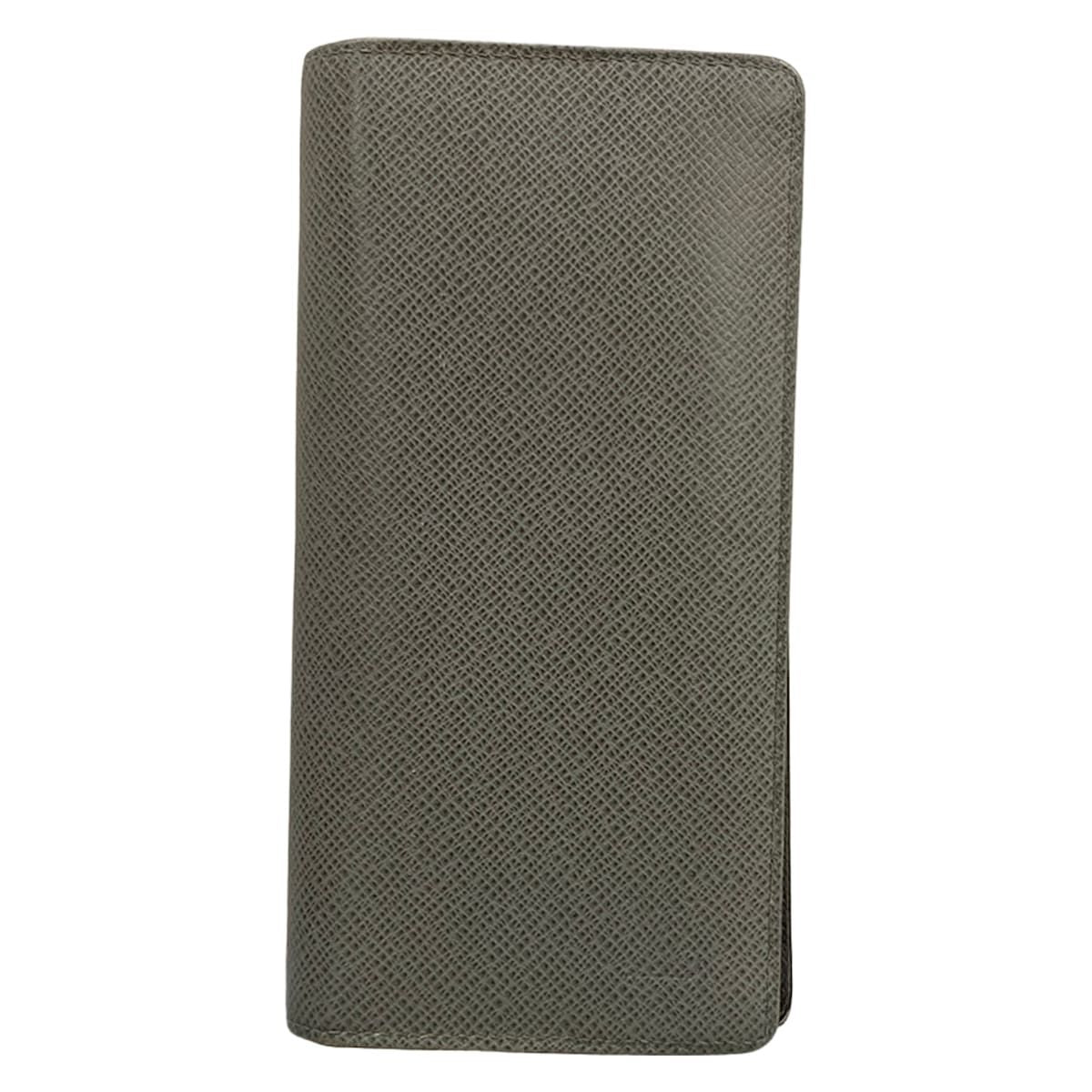 Louis Vuitton Wallet Taiga Portefeuille Brazza Glacier Leather