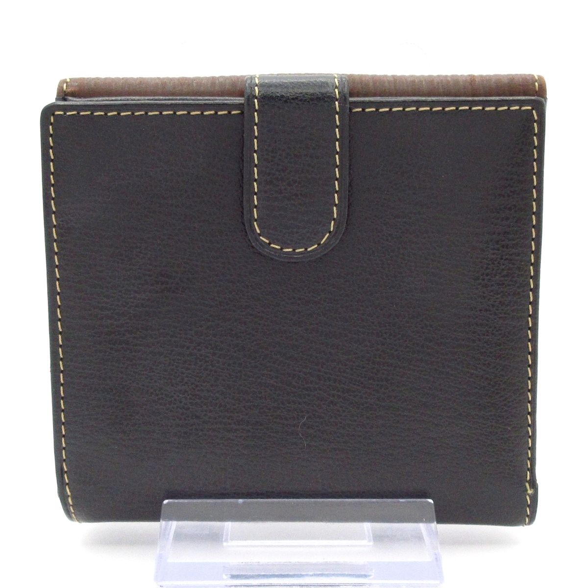 Loewe Bifold Wallet Velasquez Black Dark Brown Leather — view 2