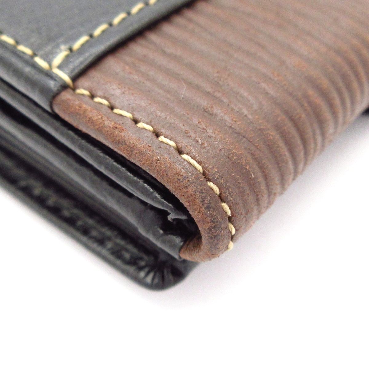 Loewe Bifold Wallet Velasquez Black Dark Brown Leather — view 7