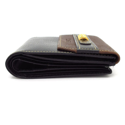 Loewe Bifold Wallet Velasquez Black Dark Brown Leather — view 8