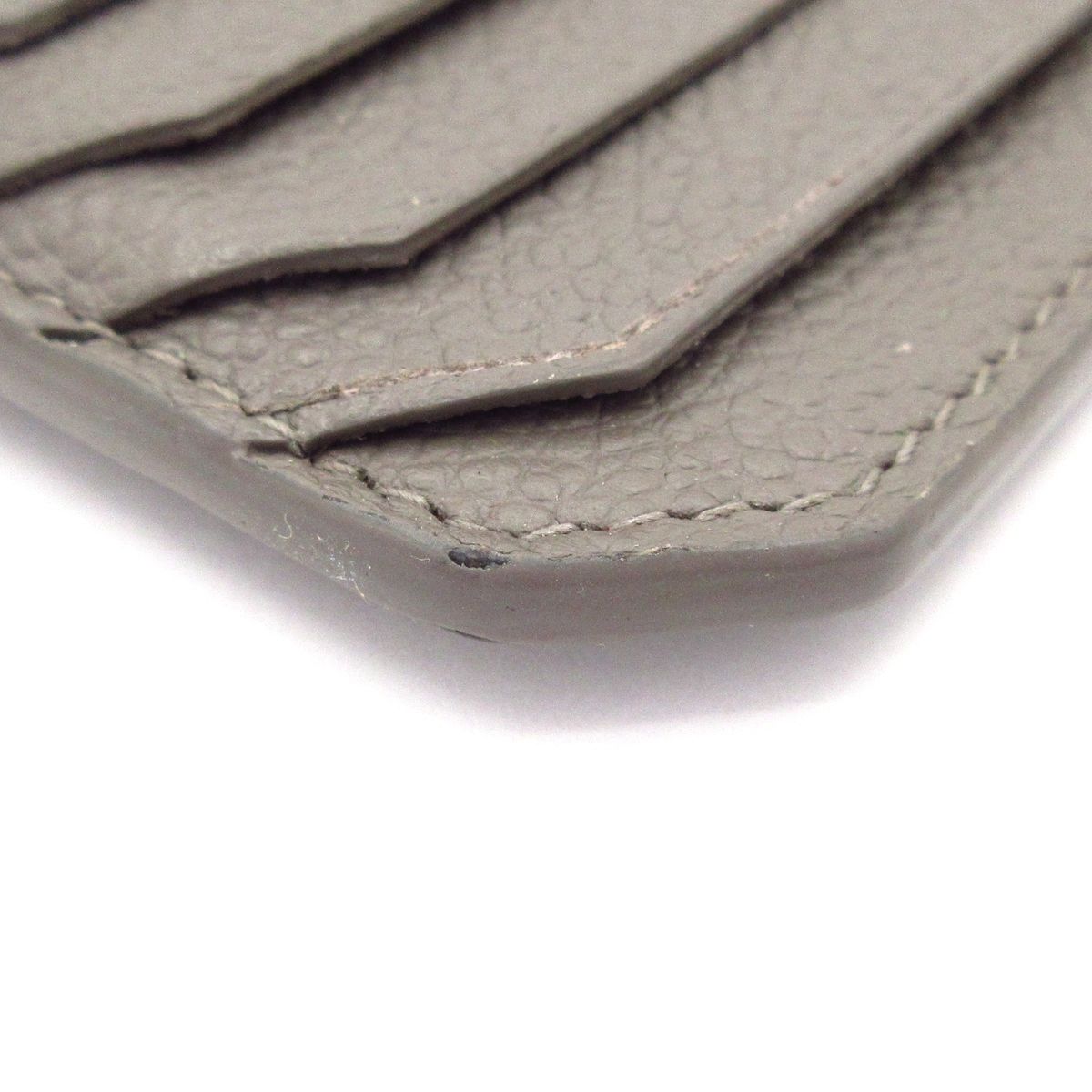 Saint Laurent Paris Card Case Gray Leather — view 6