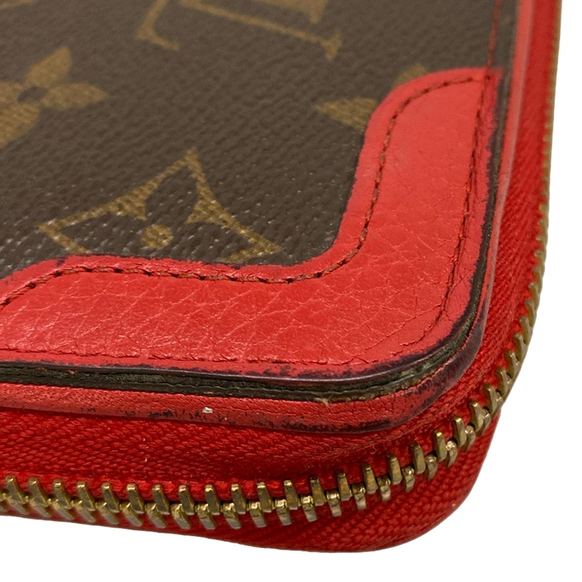 Louis Vuitton Wallet Monogram Zippy Retiro Cerise Leather — view 7