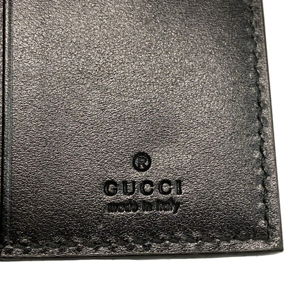 Gucci Key Case GG Embossed Black 6 Hooks with Key Ring Leather Key Holder — view 5