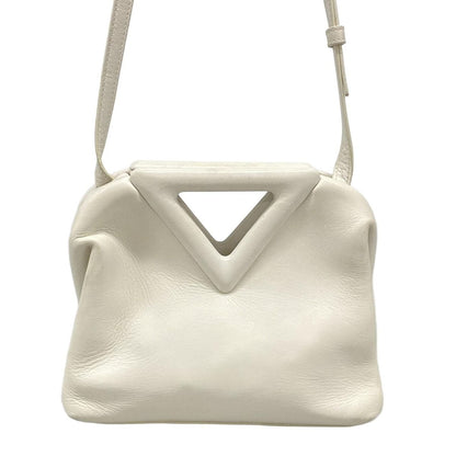 Bottega Veneta Shoulder Bag Small Point Ivory 2-Way Leather — view 3