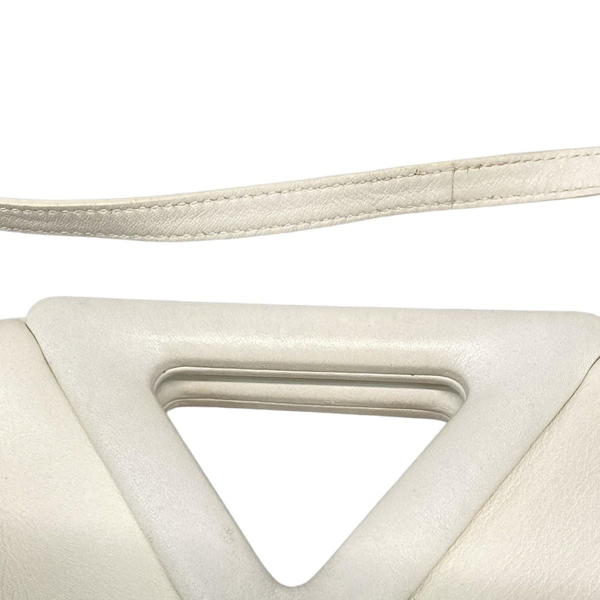 Bottega Veneta Shoulder Bag Small Point Ivory 2-Way Leather — view 9