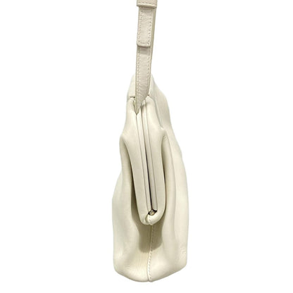Bottega Veneta Shoulder Bag Small Point Ivory 2-Way Leather — view 2